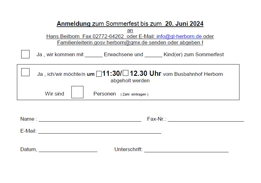 2024 06 29 Anmeldung zum Sommerfest