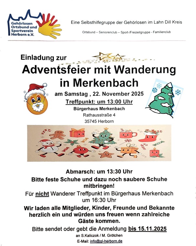 2025 11 22 Adventsfeier mit Wanderung in Merkernbach