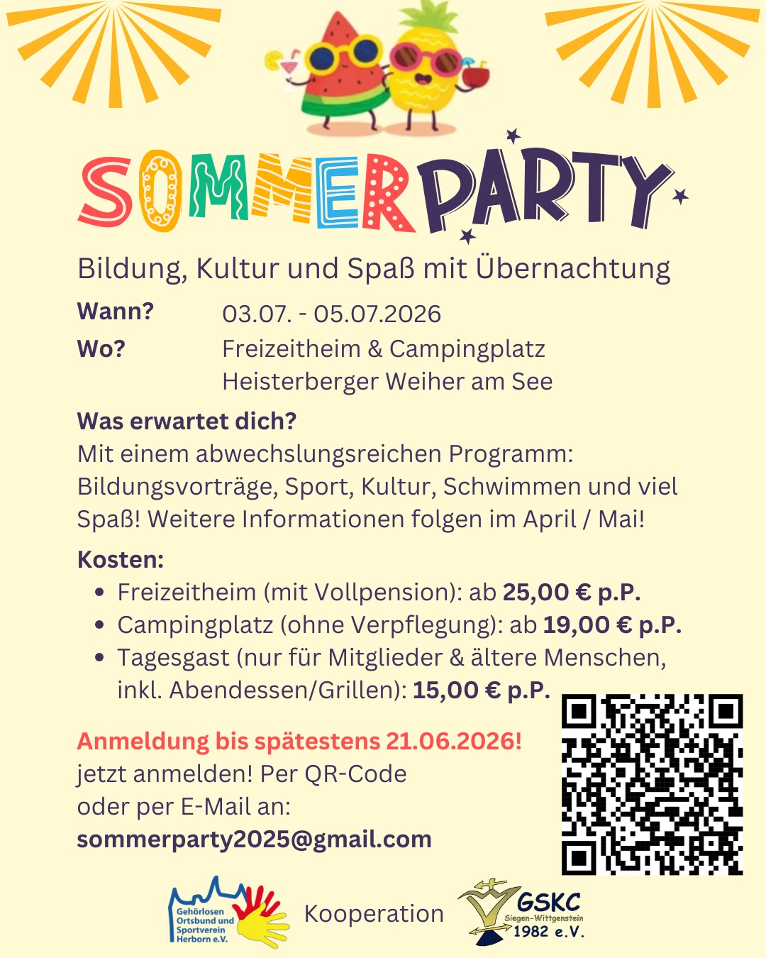 2026 07 03 bis 05 Sommerparty